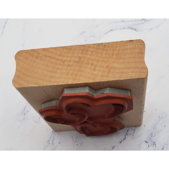 Stampin Up! Valentine Heart Shaped Balloons Wood Mounted Rubber Stamp 1998 - Picture 6 of 8